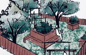 Read more about the article Redesigning of a seating area in a communal garden