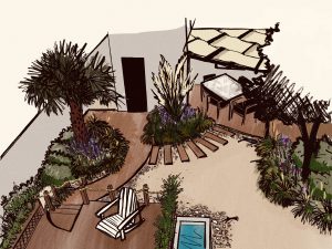 Read more about the article Coastal Italian Back Garden Design