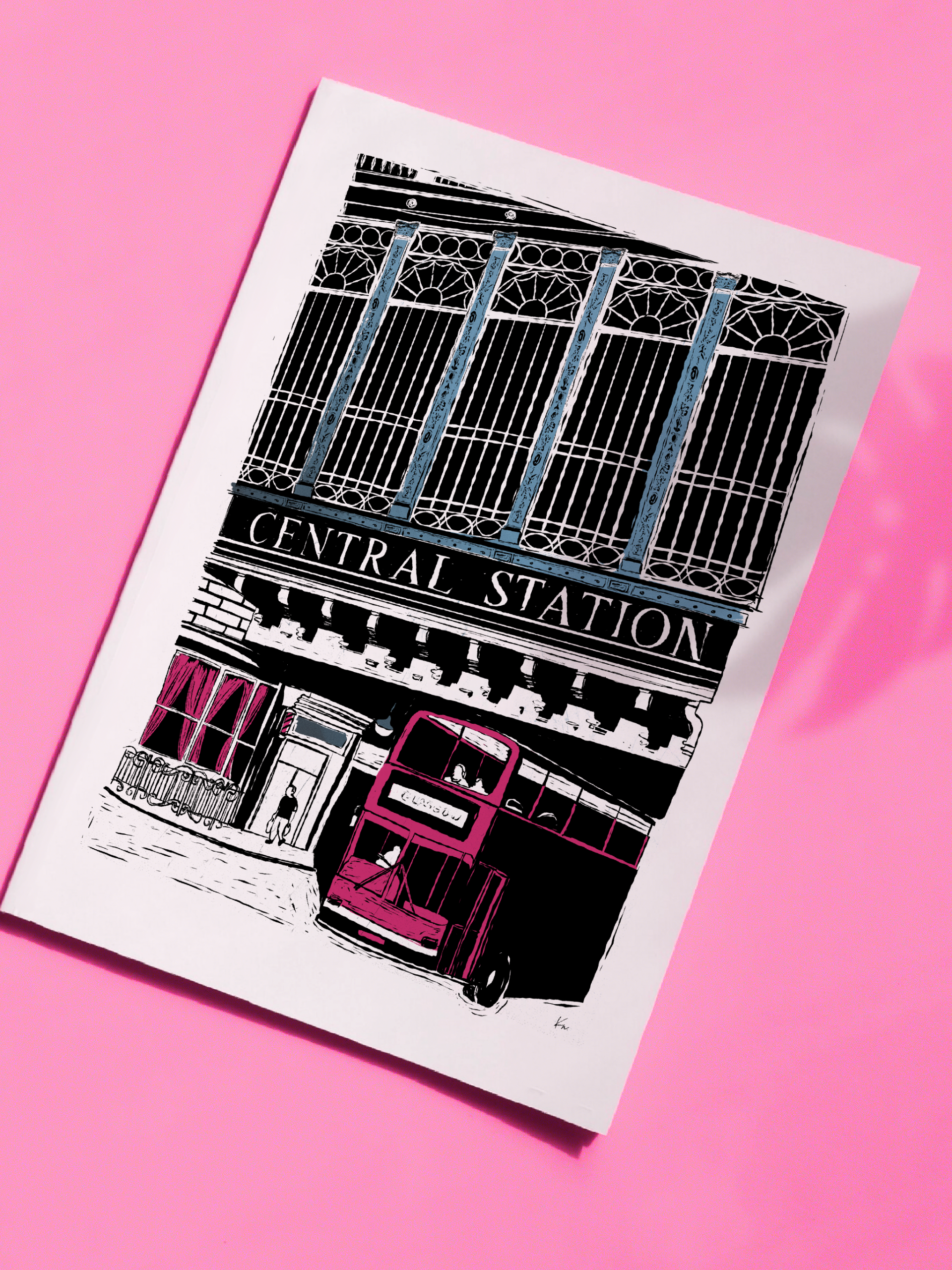 Glasgow Central Station Art Print - Image 4