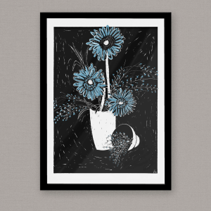 Gerbera Cocktail Shaker Art Print