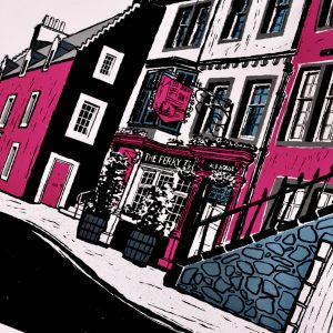 Edinburgh South Queensferry | British Pub Art Print
