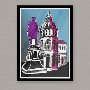 Robert Burns Statue Poster