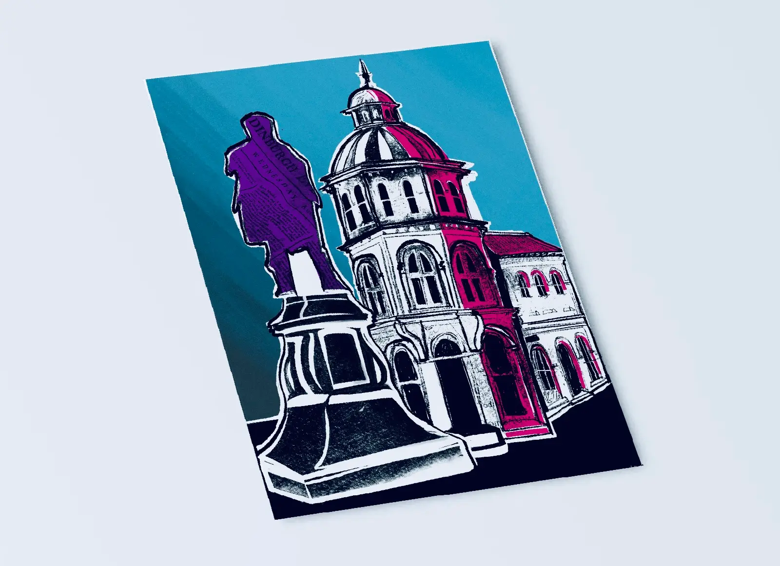 Robert Burns Statue Leith Art Postcard - Image 4