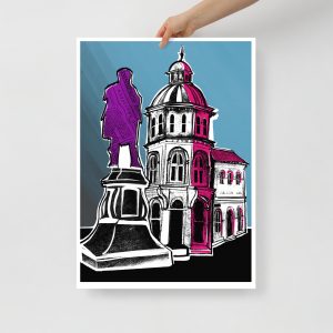Robert Burns Statue Poster