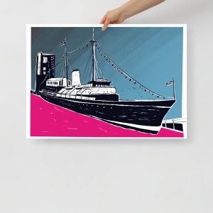 The Royal Yacht Britannia Poster