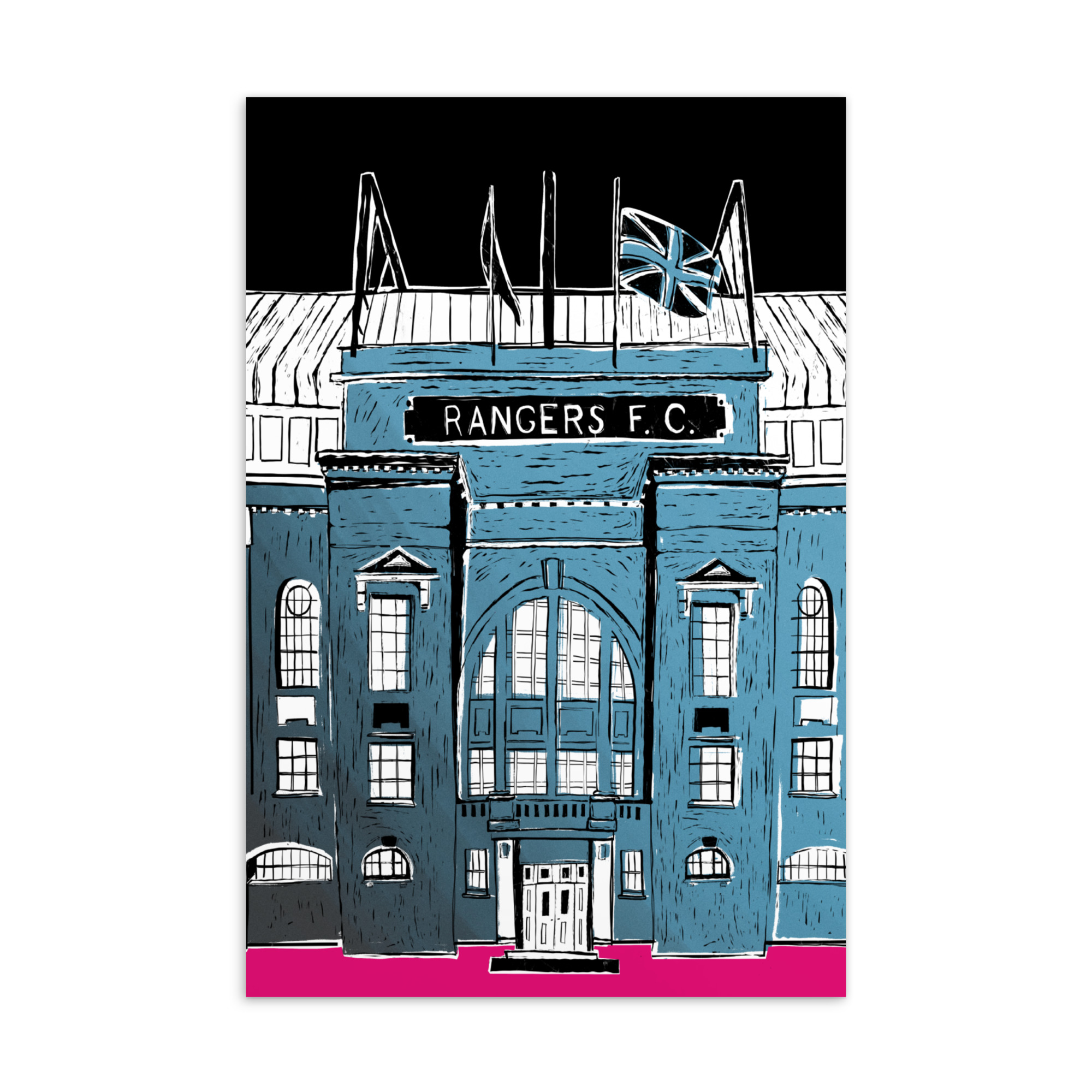 The Ibrox Stadium- Rangers Football Club Postcard